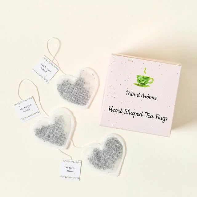 Heart-Shaped Tea Bags | UncommonGoods
