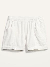 High-Waisted Linen-Blend Shorts for Women -- 3.5-inch inseam | Old Navy (US)