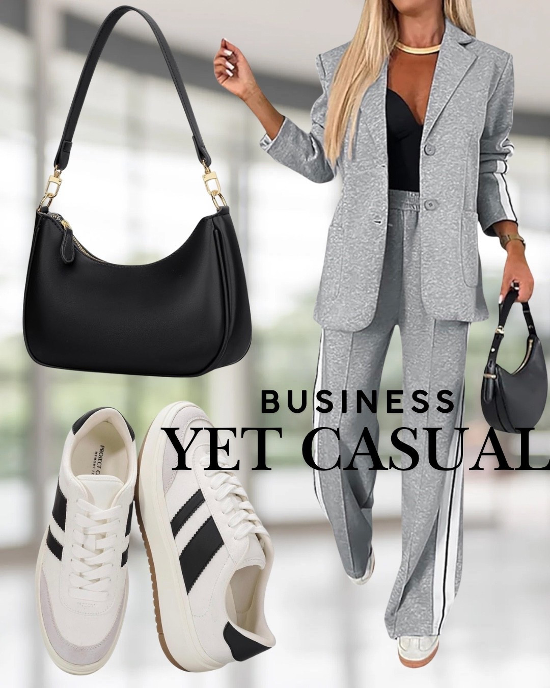 Be business yet with a hint of athletic.  #bossbabe

#LTKOver40 #LTKWorkwear #LTKdayinmylife