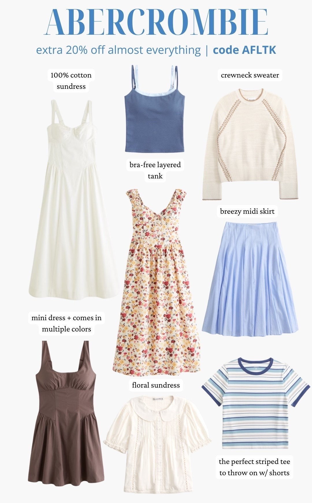 [6/3/26] Abercrombie exclusive in-app sale! 🤍 All 100% cotton | code AFLTK

#LTKxAbercrombie #LTKSaleAlert #LTKootd