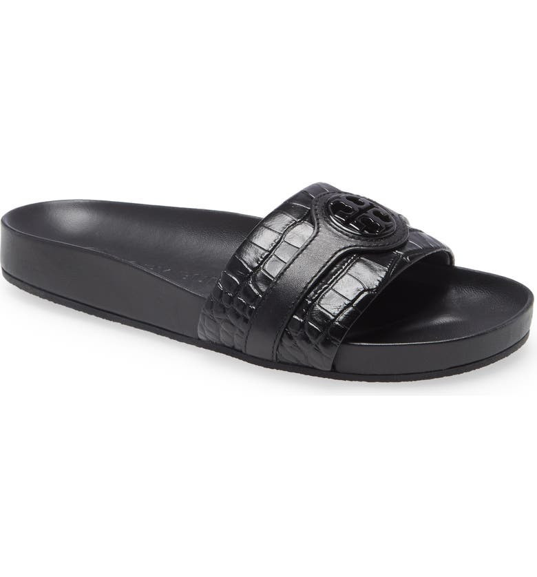 Carson Croc Embossed Anatomic Slide Sandal | Nordstrom | Nordstrom