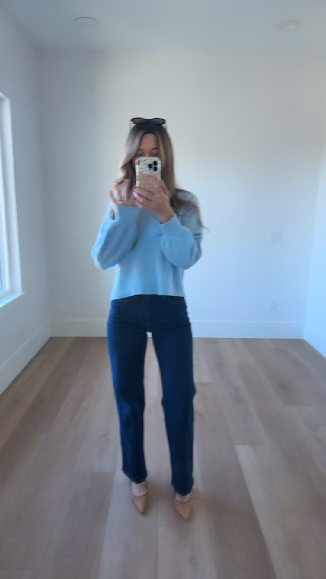 Styling my new @Steve Madden US heels (tts) with my dark wash jeans @Aritzia 26 and sweater @zsupplyclothing small

#LTKSeasonal #LTKootd