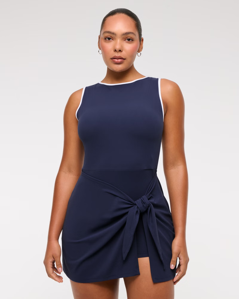 YPB Tie Game Dress | Abercrombie & Fitch (US)