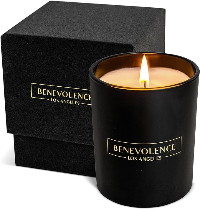 Premium Bergamot & Jasmine Candle | Highly Scented Candles for Home | 6 oz 35 Hour Burn, All Natu... | Amazon (US)