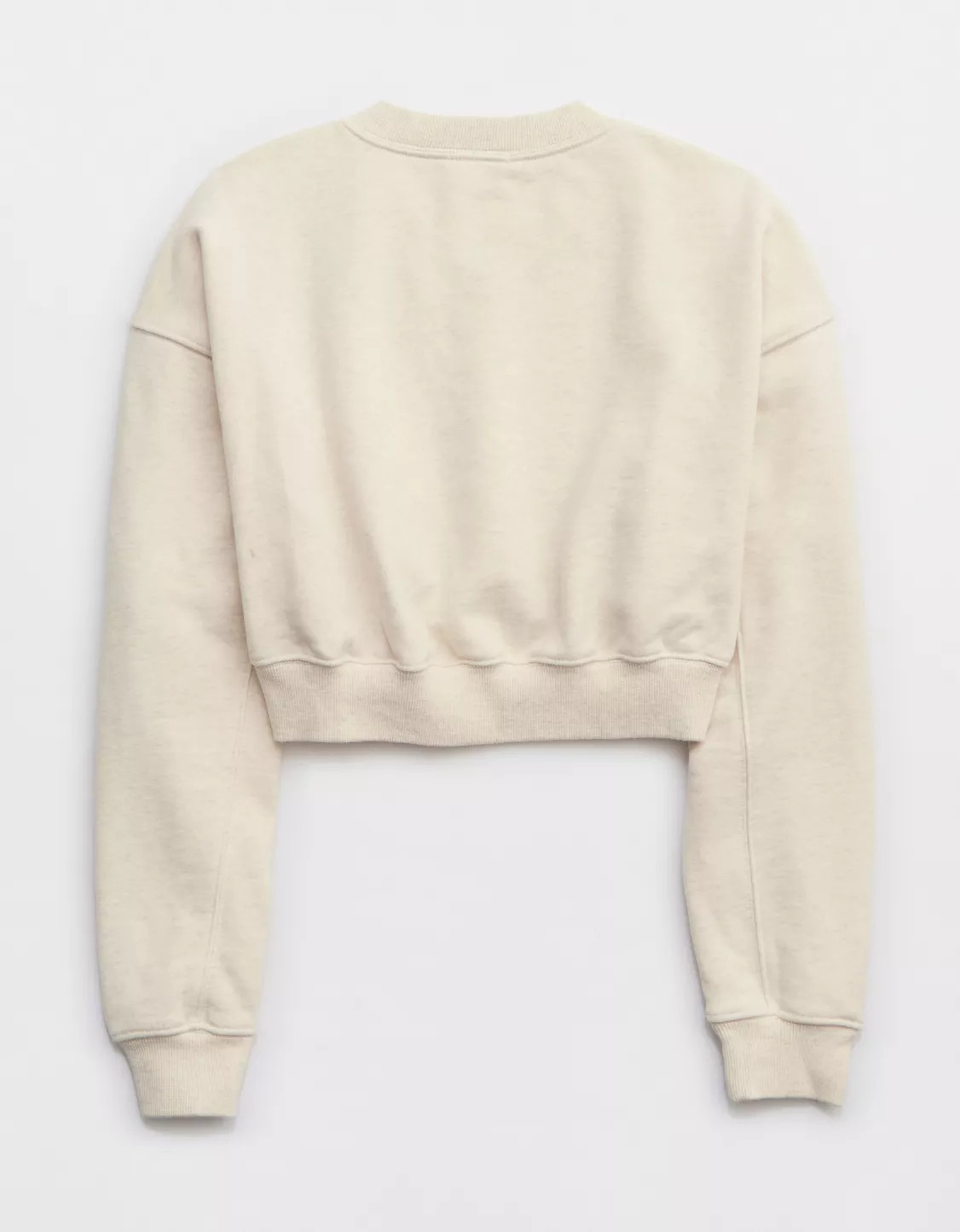 OFFLINE By Aerie Throw-Back Cropped V Neck Sweatshirt | American Eagle Outfitters (US & CA)