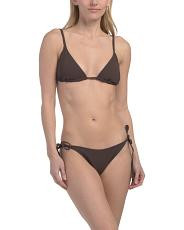 Ribbed Triangle String Two-piece Bikini Swimsuit | TJ Maxx