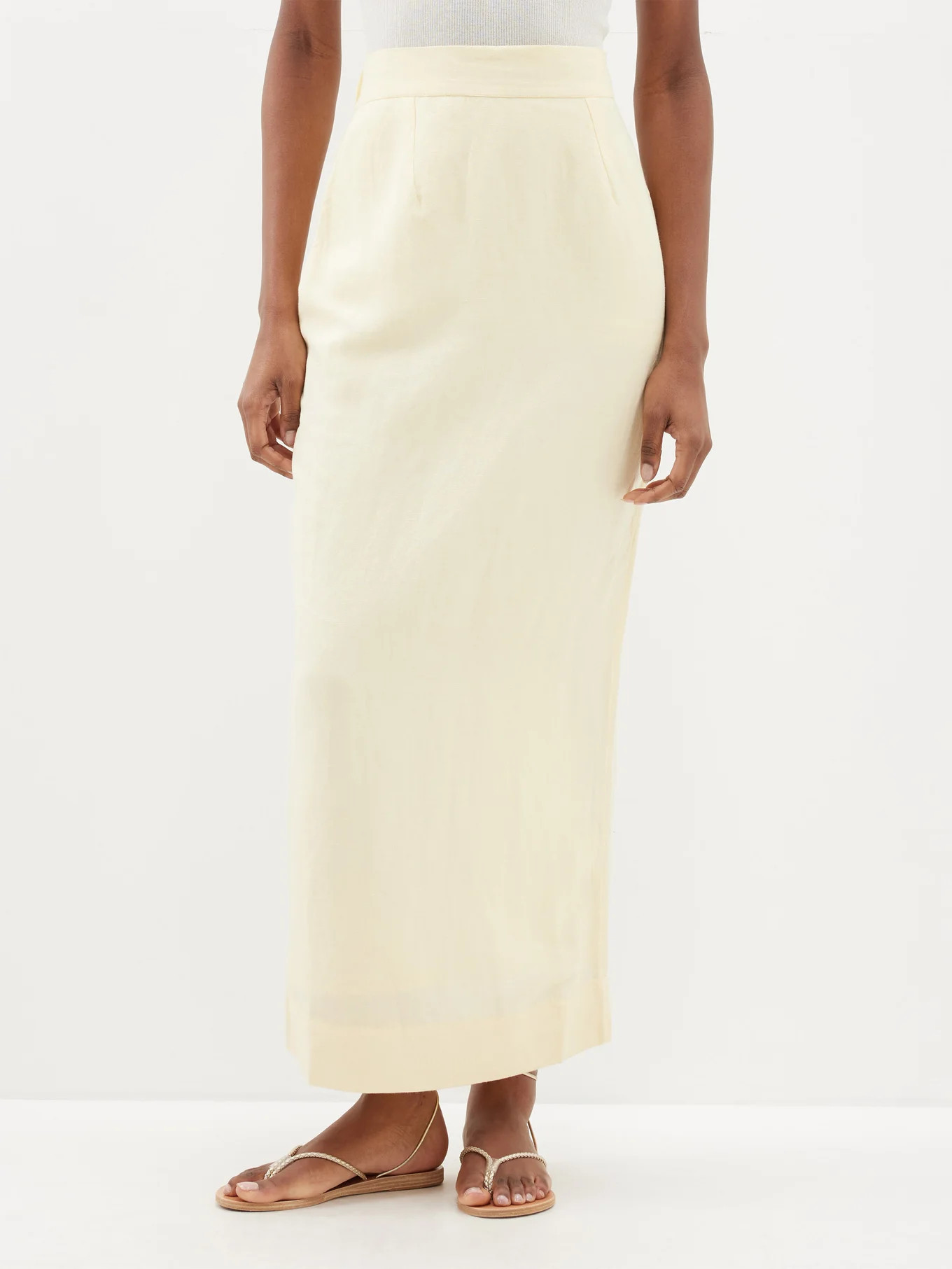 Emma linen maxi skirt | posse | Matches (US)