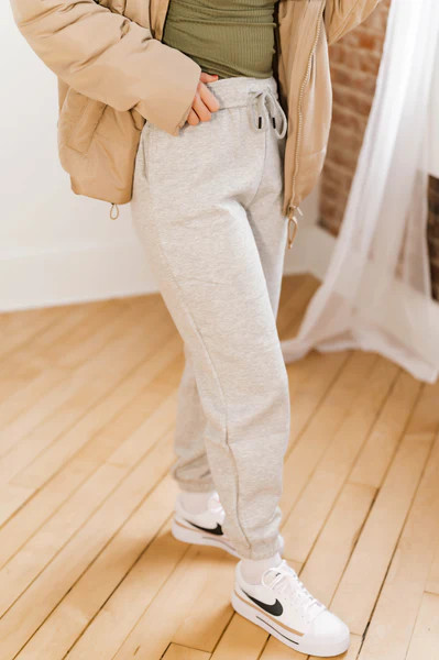Audrey Grey Joggers | She Is Boutique