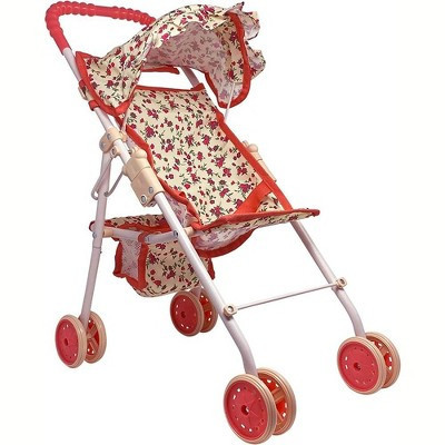 The New York Doll Collection Baby Doll Stroller My First Toy Stroller Floral | Target