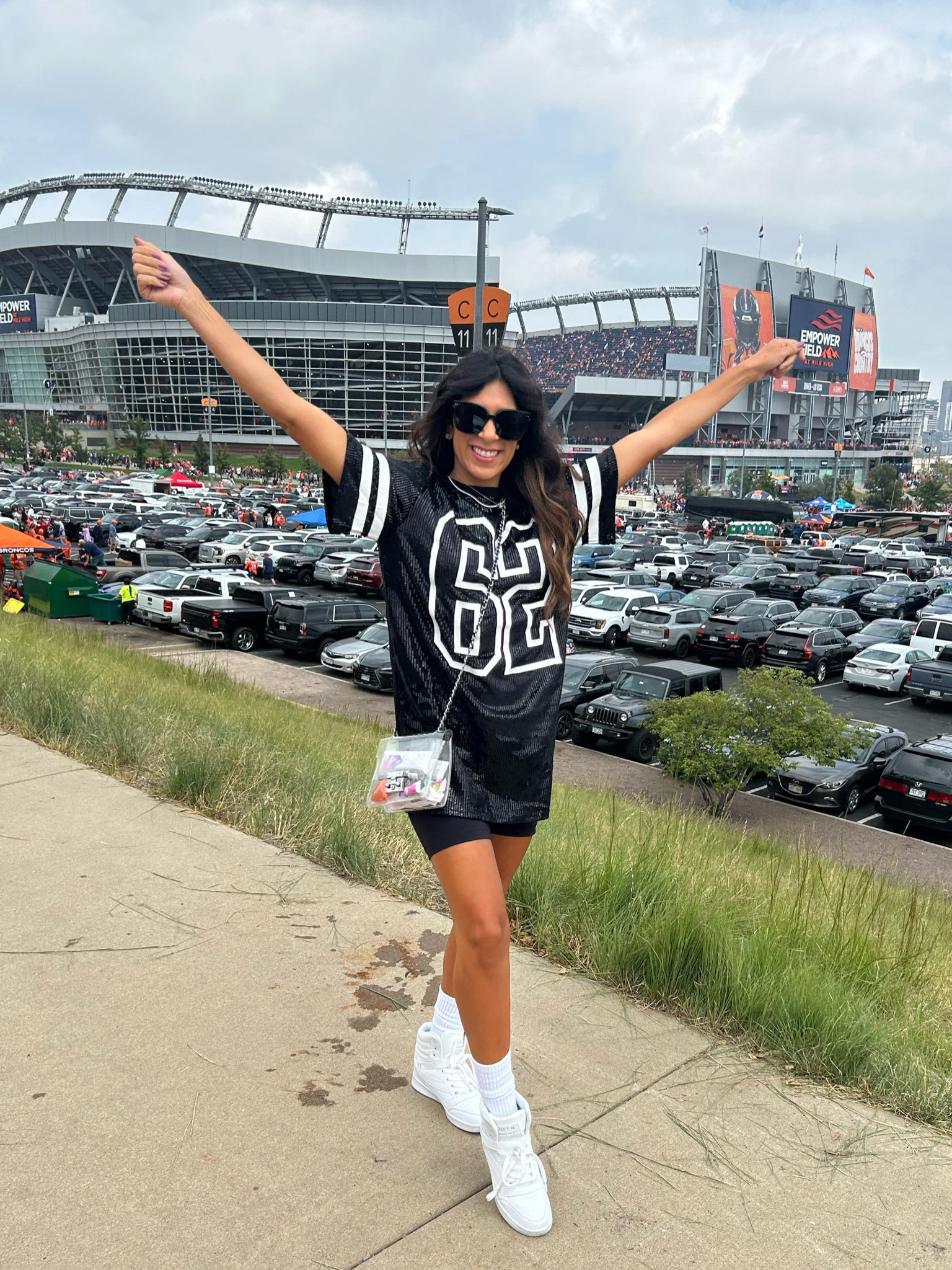What I wore to an NFL game. Kept it casual but had to add some sequins! 
Football Fashion 
Football OOTD 
