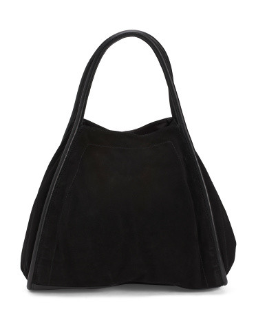 Suede Tote With Dual Carry Handles | Handbags | Marshalls | Marshalls
