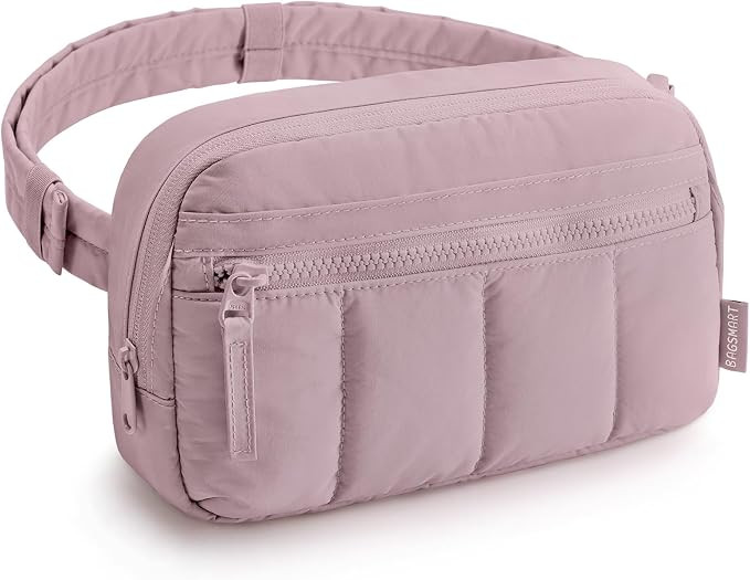 BAGSMART Fanny Packs for Women Cross Body, Quilted Puffy Belt Bag with Pockets, Fashion Waist Pac... | Amazon (US)