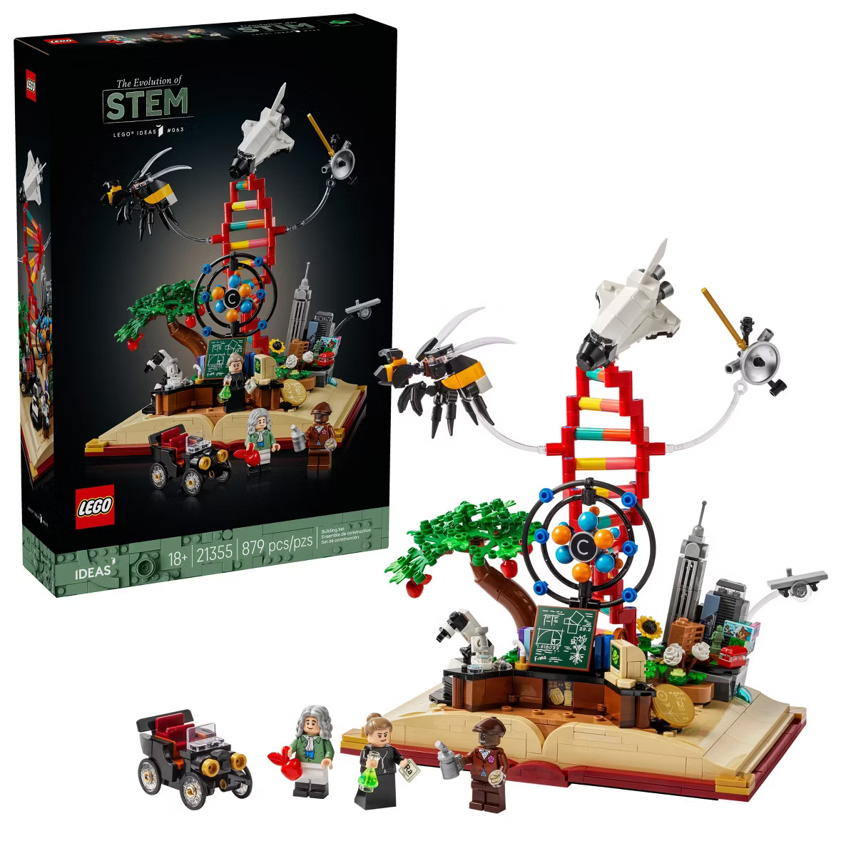 LEGO Ideas The Evolution of STEM Building Set with Scientist Minifigures 21355 | Target