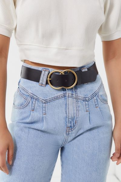 Double O-Ring Belt - Black XL at Urban Outfitters | Urban Outfitters (US and RoW)