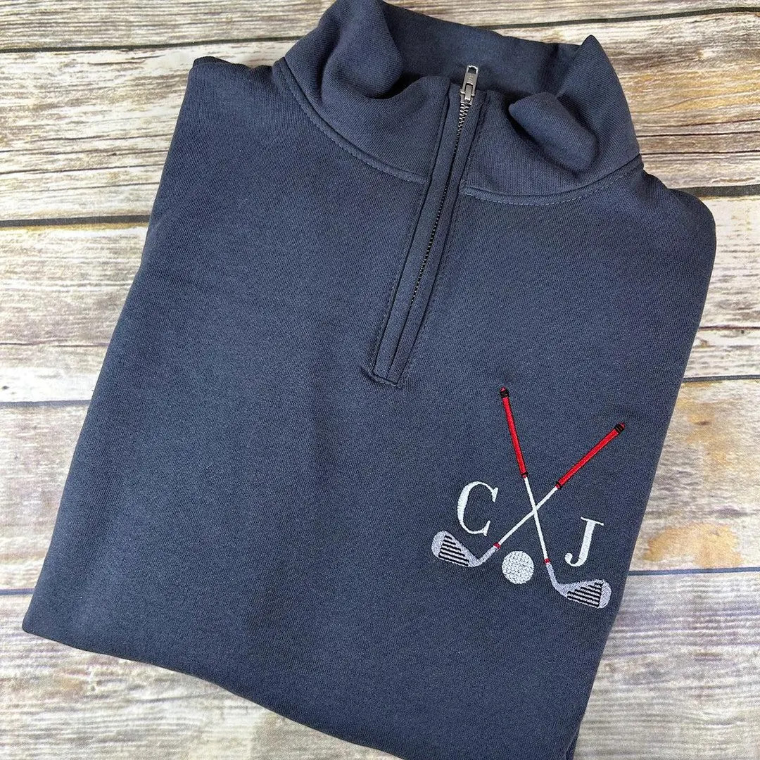 Golf Personalized Quarter Zip Sweatshirt - Etsy | Etsy (US)