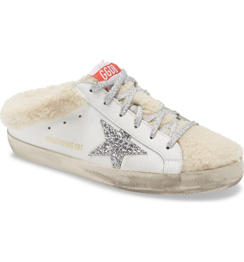 Golden Goose Super-Star Sabot Genuine Shearling Sneaker (Women) (Nordstrom Exclusive) | Nordstrom | Nordstrom