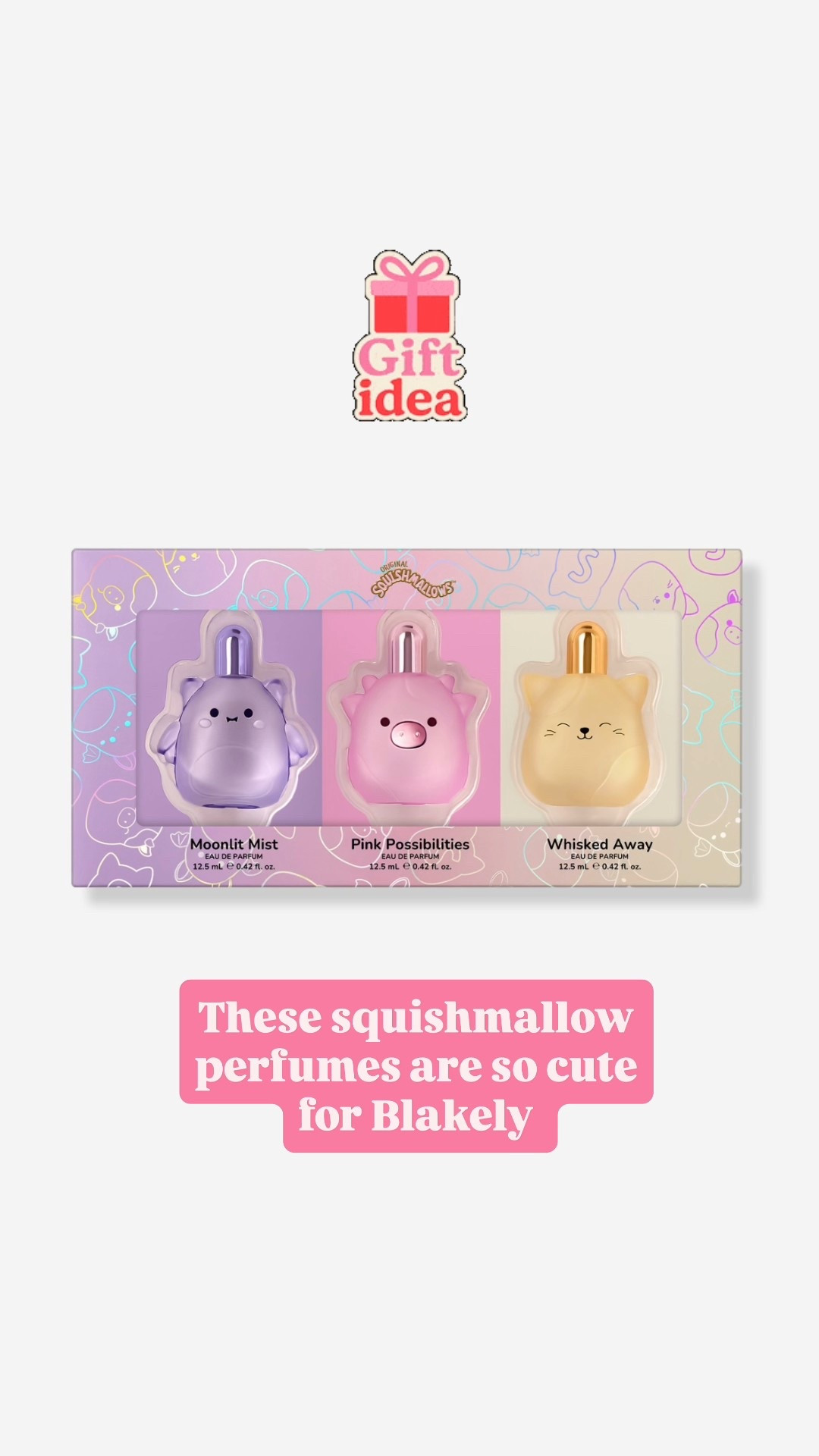 Girls squishmallow perfume set 

#LTKGiftGuide #LTKHoliday #LTKKids