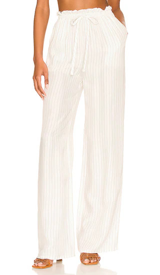 x REVOLVE Leila Pant in Ivory Stripe | Revolve Clothing (Global)