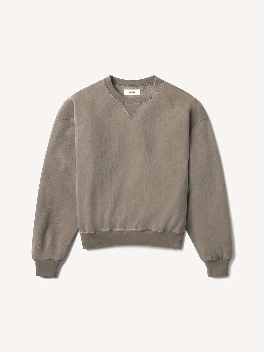 Coastal Cedar Venice Wash Vintage Interloop Oversized Crew - Buck Mason- Modern American Classics | Buck Mason