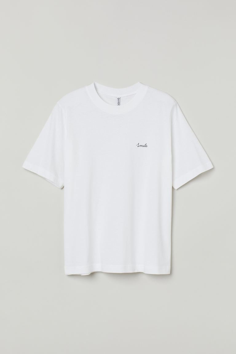 T-Shirt aus Baumwolljersey | H&M (DE, AT, CH, NL, FI)