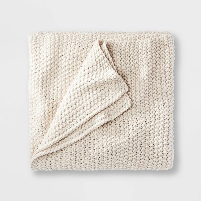 Chunky Knit Bed Blanket - Casaluna™ | Target