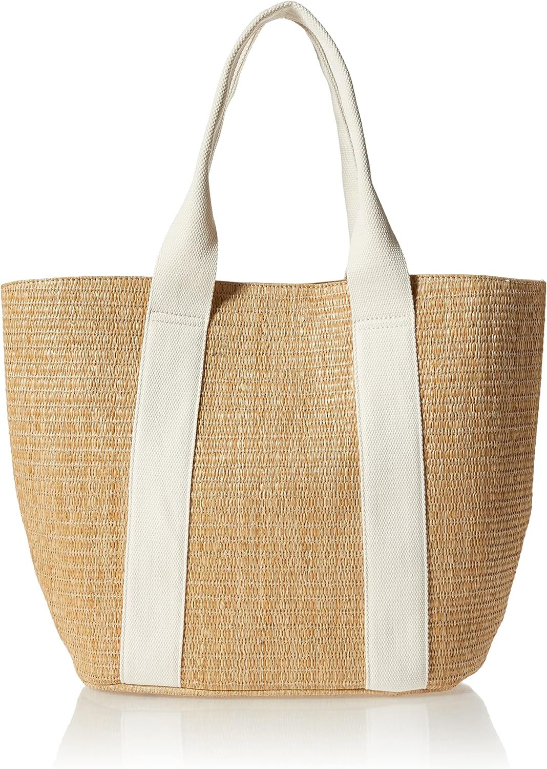 The Drop Tracy Large Canvas Detail Straw Tote | Amazon (US)