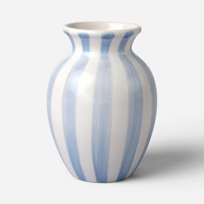 Tall Ceramic Vase Blue/White Stripe - Room Essentials™ | Target