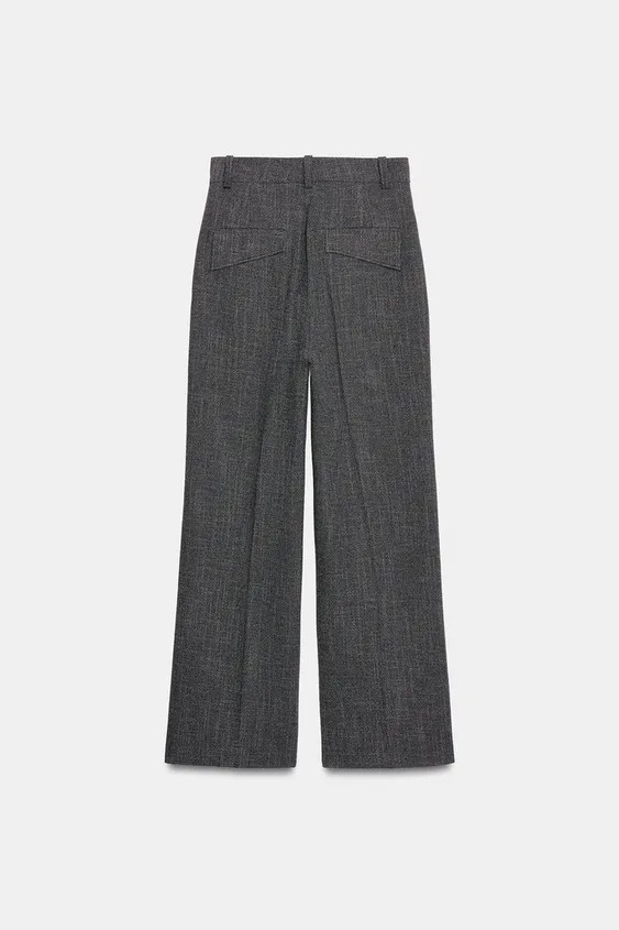 ZW COLLECTION HIGH-WAIST WIDE-LEG TROUSERS | Zara UK