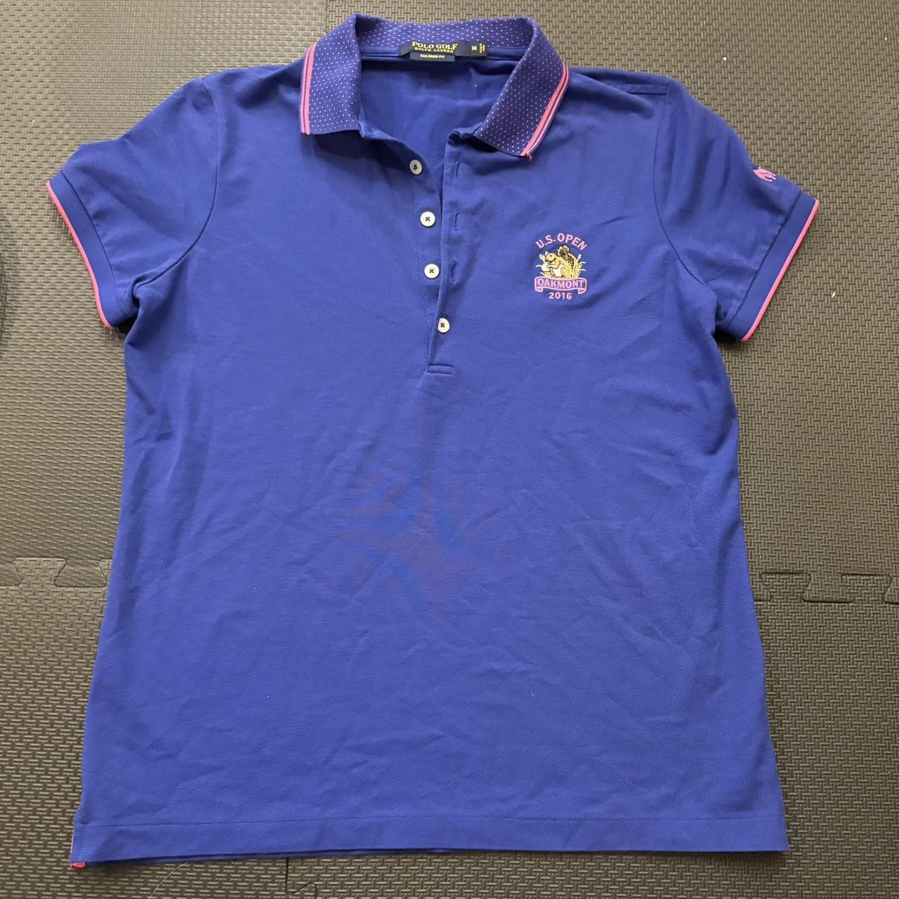 Ralph Lauren Women's Polo shirt - Blue/Navy - M | Depop US