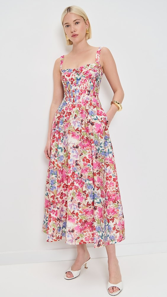 BARDOT Lilah Corset Midi Dress | Shopbop | Shopbop