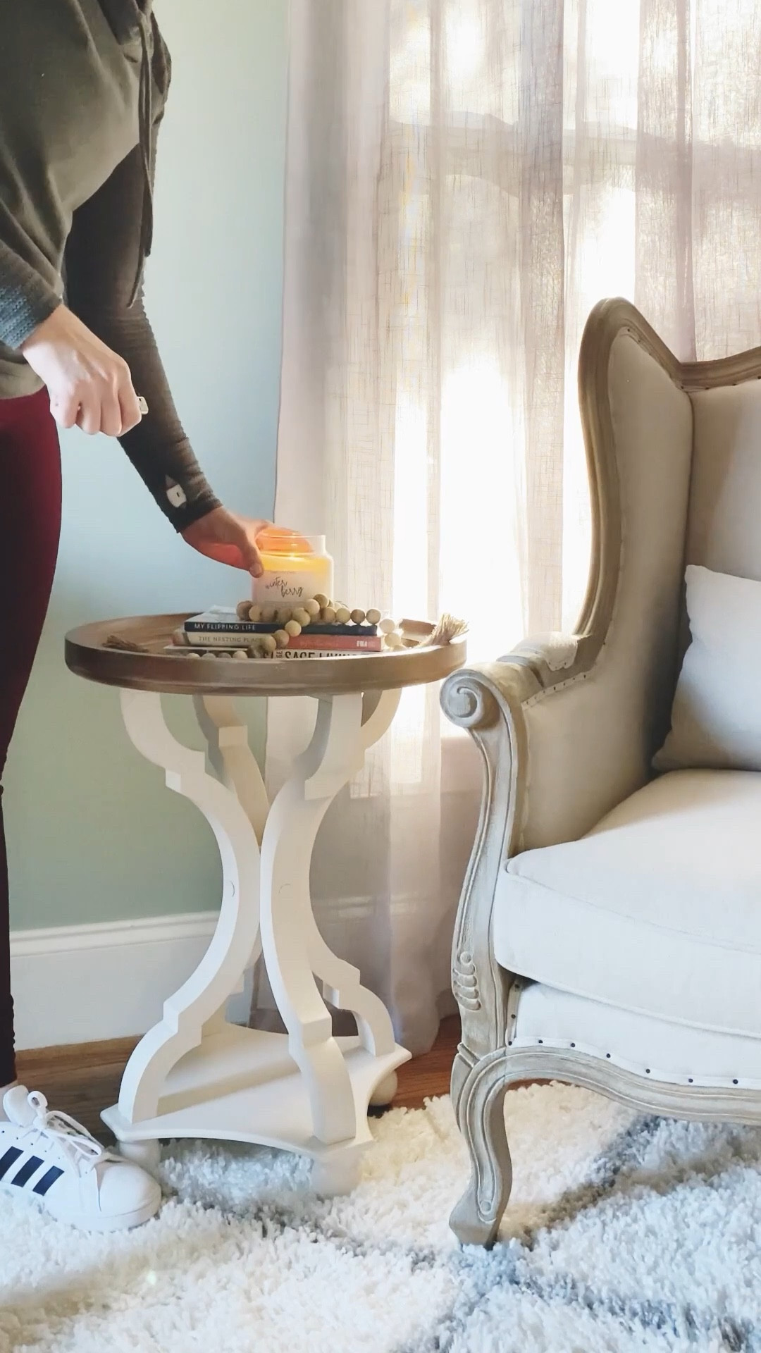Obsessed with my new farmhouse side table from Wayfair that pairs beautifully with my new accent chair. I loving this space more and more. It’s the perfect combination of cozy and classy!

wayfair living room
wayfair living room farmhouse
farmhouse decor
Side table
Farmhouse side table
Accent table
Distressed side table
Round side table
Round end table
Round accent table
Wayfair sale
Home office decor
Home office reading nook
Cozy reading nook
Wingback chair
Farmhouse accent chair
French provincial accent chair
Trellis rug
Rugs USA
White rug
Shag rug

#LTKhome #LTKSpringSale #LTKsalealert