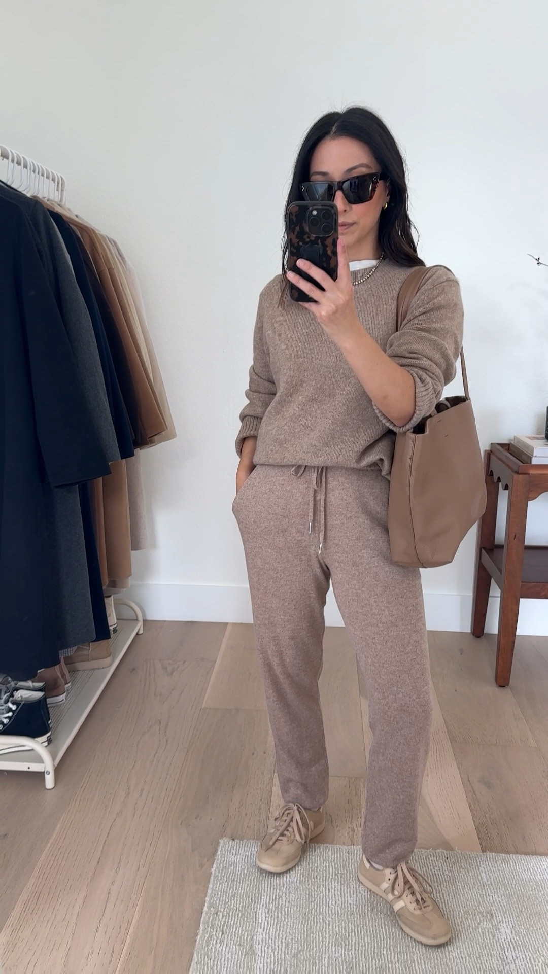 @onequince cashmere separates that pair perfectly with loafers and sneakers. Wearing a size xs in the sweater and pants. #quincepartner 

Quince Cashmere Boyfriend sweater xs in oatmeal
Quince Cashmere Joggers xs in oatmeal


#LTKCyberWeek #LTKPetite #LTKHoliday