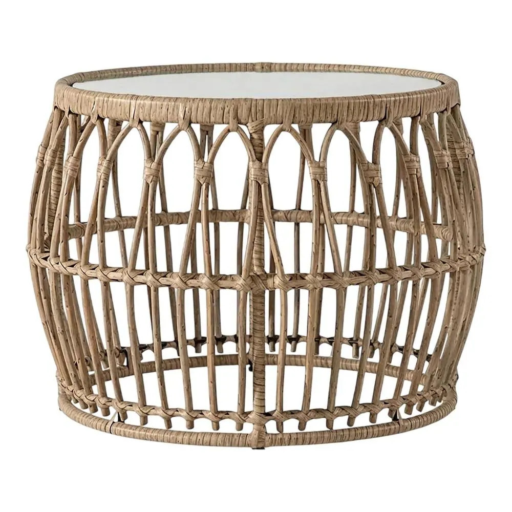 Outdoor Escape Wicker Outdoor Coffee Table With Sturdy Construction And Stylish Design one_size | BO4051998WHT | Lowe's
