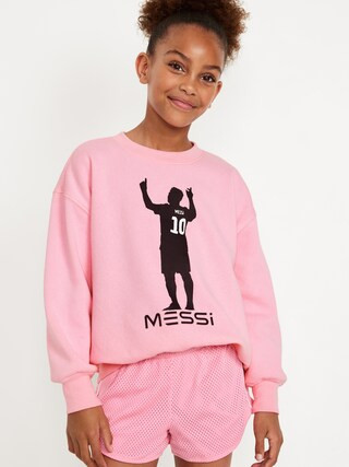 Messi™ Oversized Graphic Sweatshirt for Girls | Old Navy (US)
