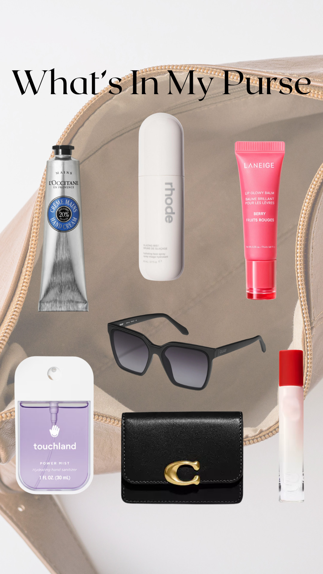Inside look into what's in my purse 👛 My beauty staples & accessories that go with me everywhere linked below :) 

 #LTKBeauty #LTKTravel