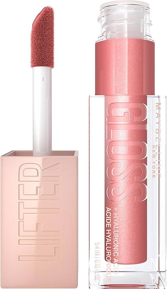 Maybelline New York Lifter Gloss, Hydrating Lip Gloss with Hyaluronic Acid, High Shine for Plumpe... | Amazon (US)