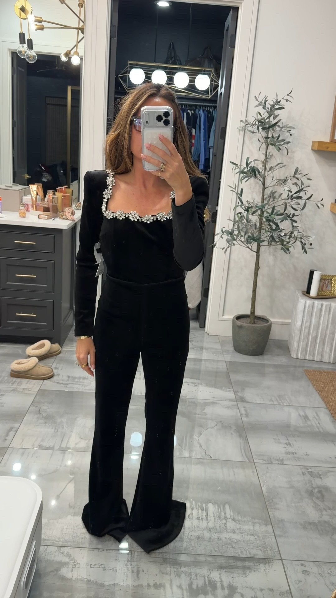 Size 2 in black jumpsuit 