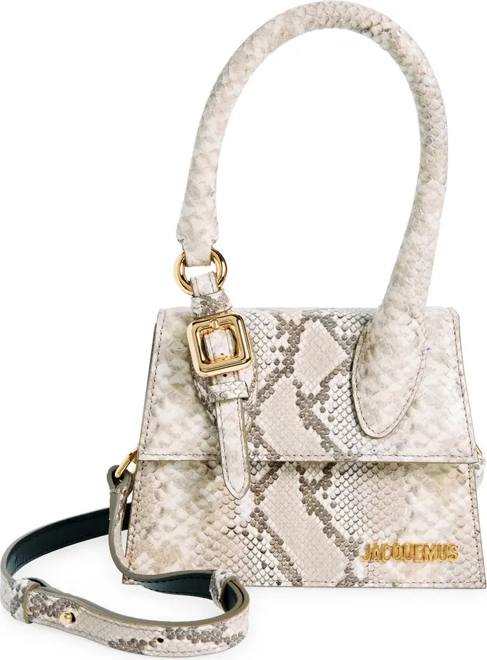 Le Chiquito Moyen Snakeskin Embossed Leather Top Handle Bag | Nordstrom