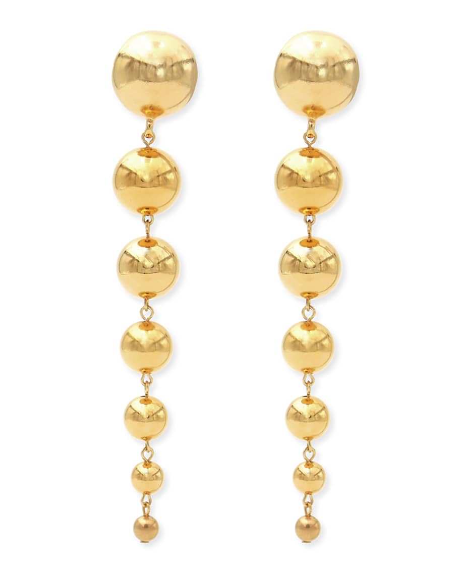 Ben-Amun Gold Ball Statement Clip-On Earrings | Neiman Marcus