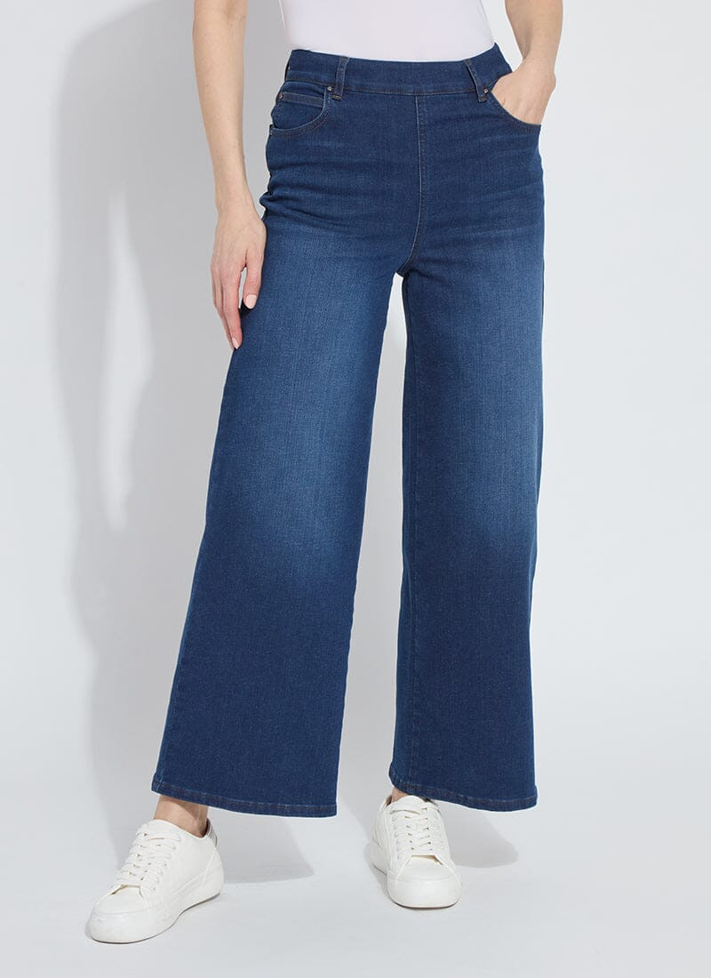 Sylvie Wide Leg Premium Denim (28 Inseam) | Lysse NY