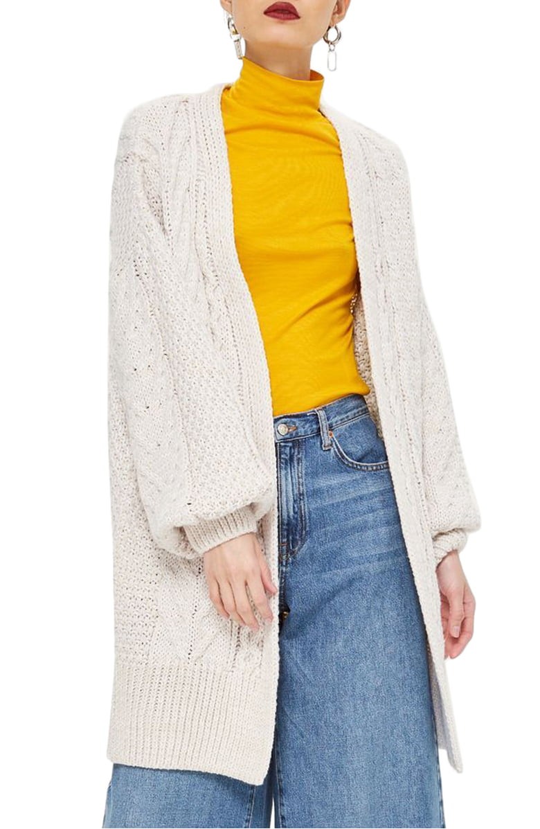 Topshop Long Open Front Cardi | Nordstrom