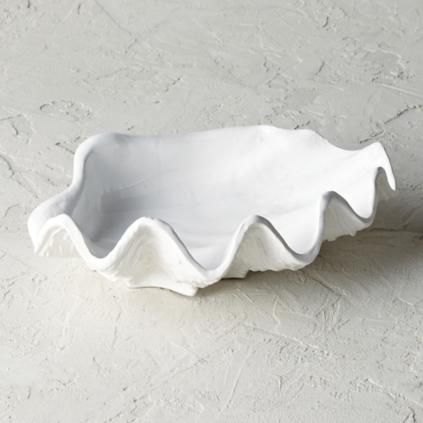 Oyster Shell Serving Bowl | Frontgate