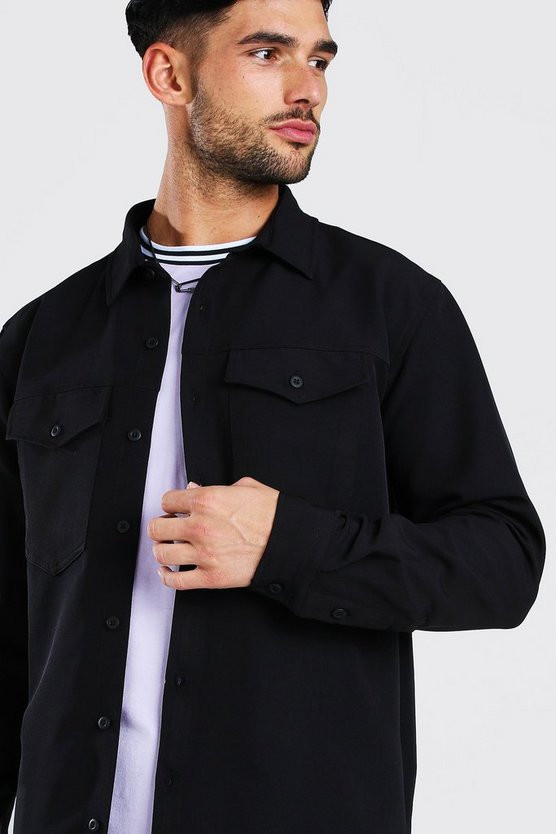 Smart Utility Overshirt | Boohoo.com (US & CA)