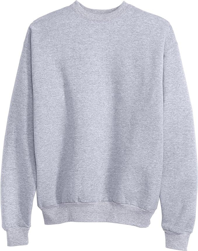 Hanes Men's Sweatshirt, EcoSmart Fleece Crewneck Sweatshirt, Cotton-Blend Fleece Sweatshirt (1 or... | Amazon (US)