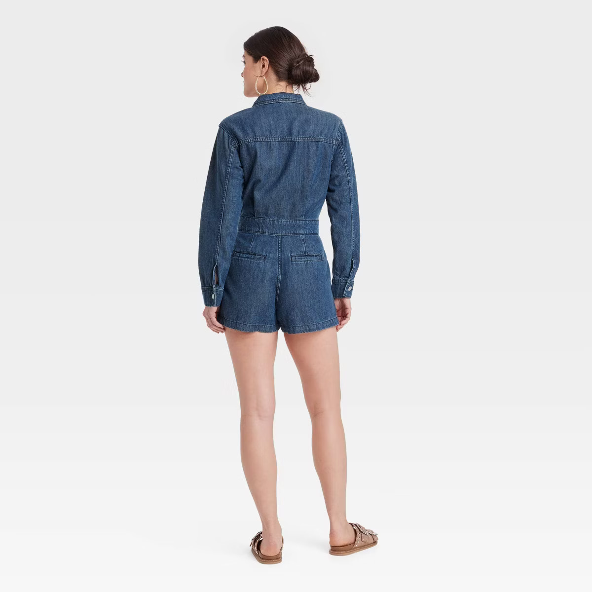 Women's Long Sleeve Denim Romper - Universal Thread™ | Target