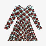 Plaid White Girl Twirl Dress | Marqui | Posh Peanut