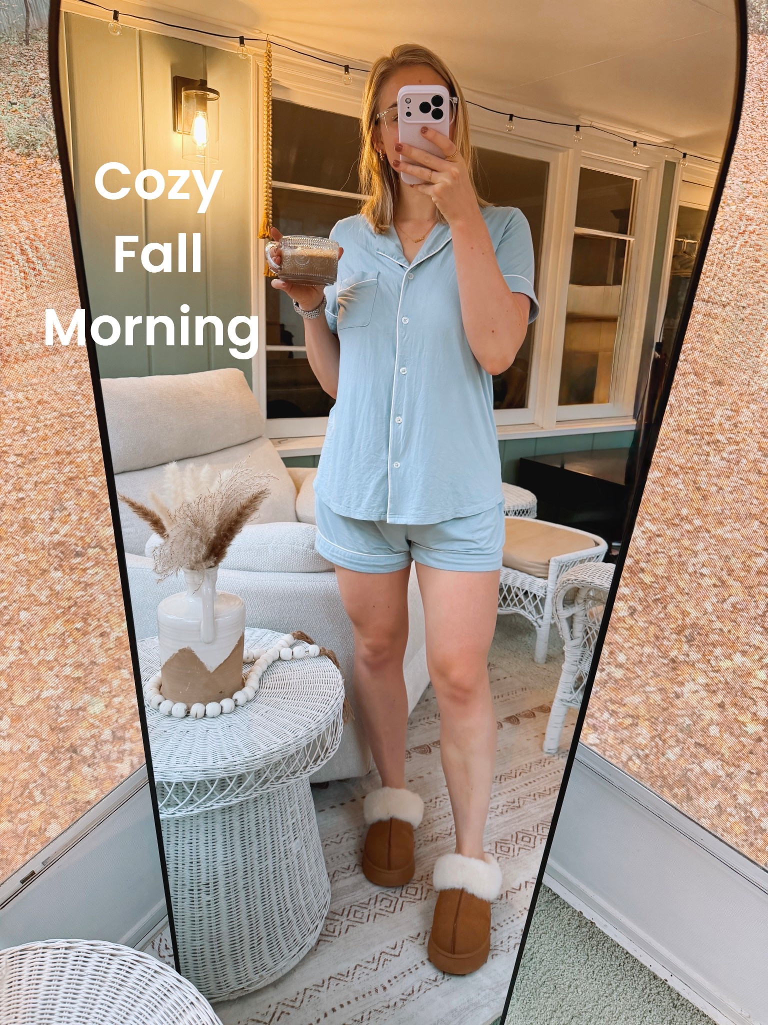 The best mornings are made up of matching pajamas, fuzzy slippers, homemade lattes, and looking at gorgeous fall leaves 🍂 

Cozy morning/ cozy pajamas 

#LTKdayinmylife #LTKMidsize