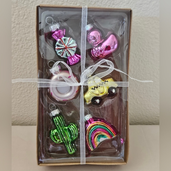 Mini Glass Ornaments NIB - 6 Pack | Poshmark