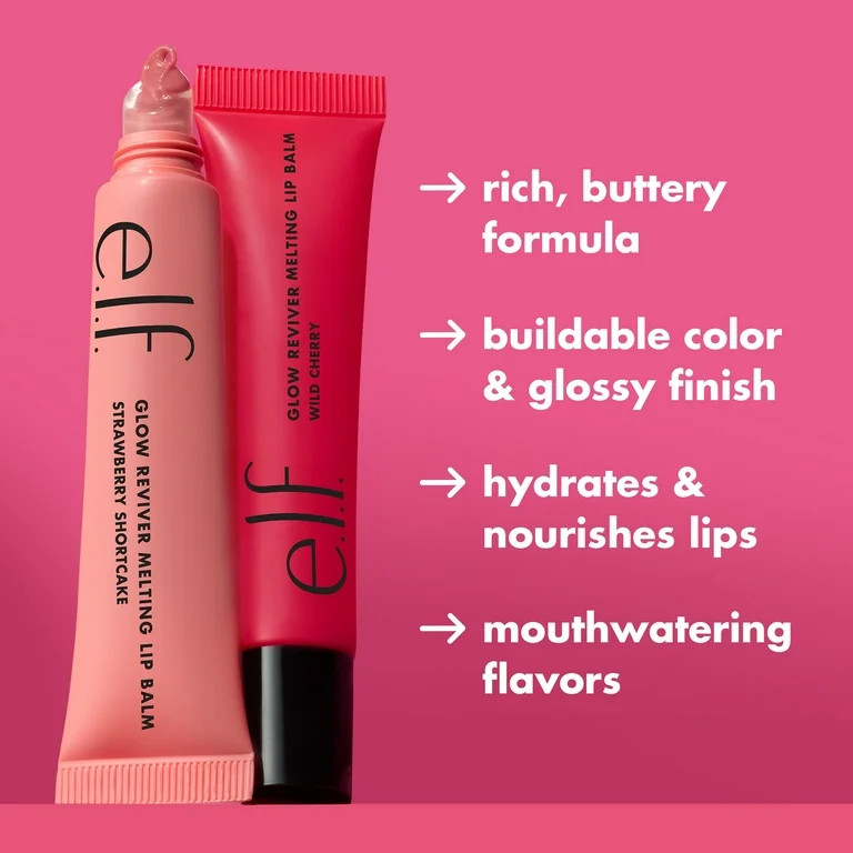 e.l.f. Glow Reviver Melting Lip Balm, Vanilla Soft Serve, 0.52oz | Walmart (US)