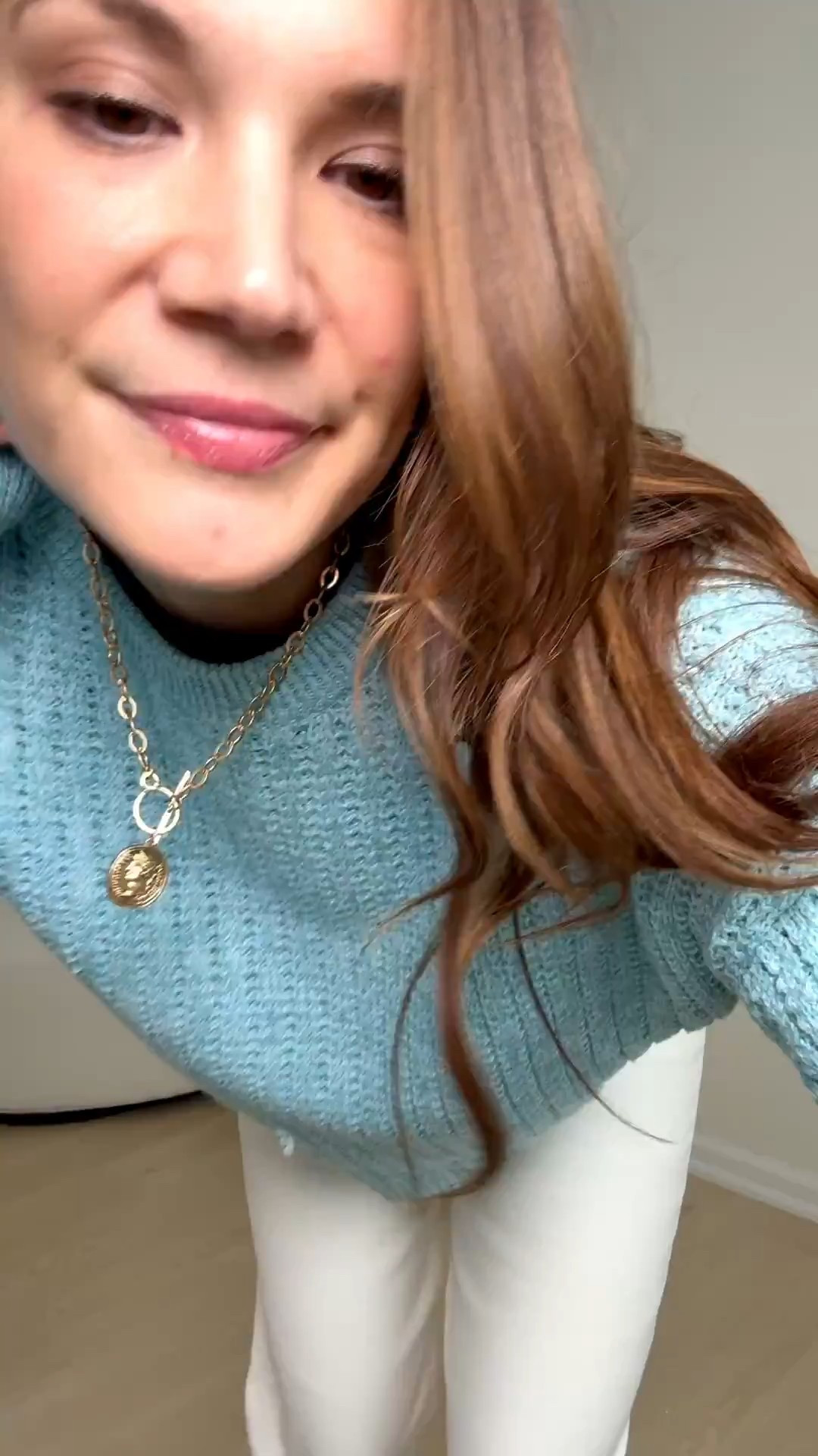 This blue with the white pants is such an easy everyday outfit. The sleeve length is perfect and it hangs really well without feeling bulky! 

Purple sweater outfit, cozy knit sweater, relaxed fit sweater, long sleeve sweater, white jeans casual, sneakers outfit inspo, Stang and co

#LTKootd #LTKSeasonal #LTKTall